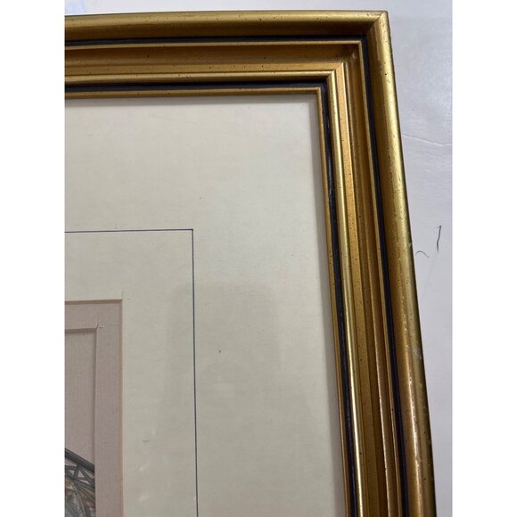 Watercolor Pen&Ink Painting Brighton Train Station During Turn of 20th Century - Picture 9 of 11